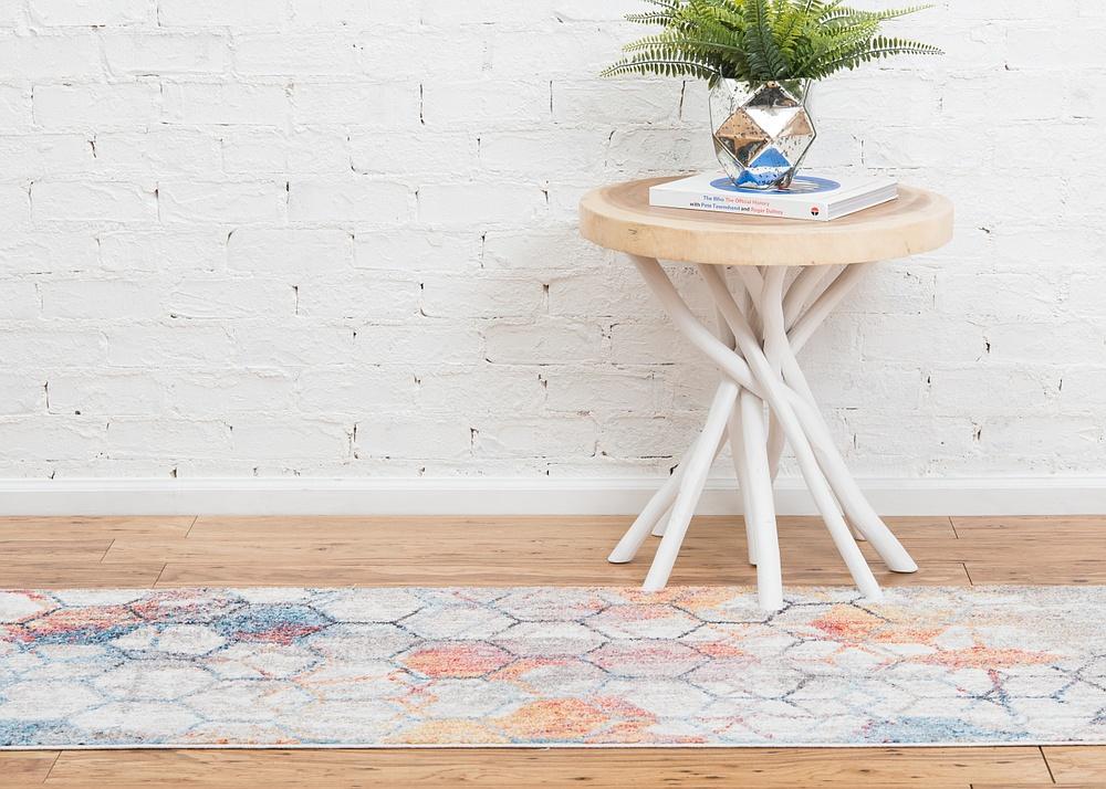 Reuben - Hexagon Pattern Color Blend Rug