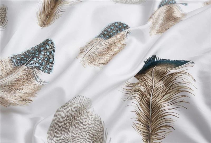 Feathers Duvet Cover Set (Long-Staple Sateen Cotton)
