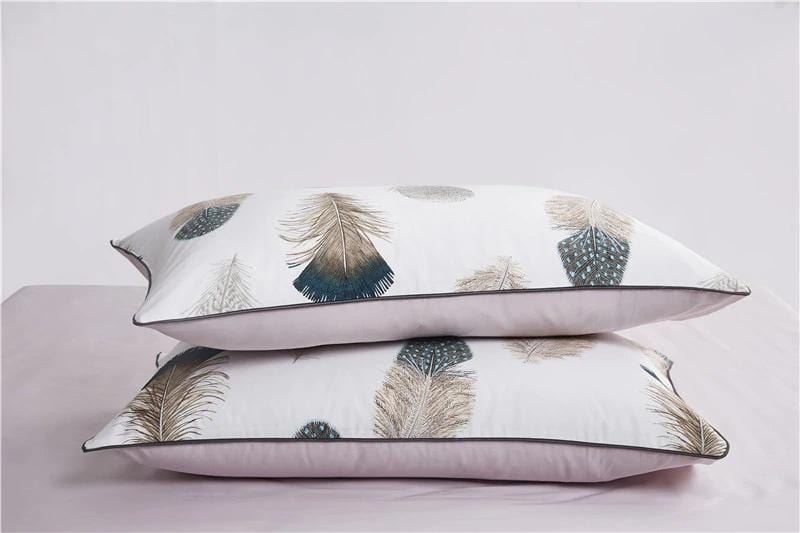 Feathers Duvet Cover Set (Long-Staple Sateen Cotton)