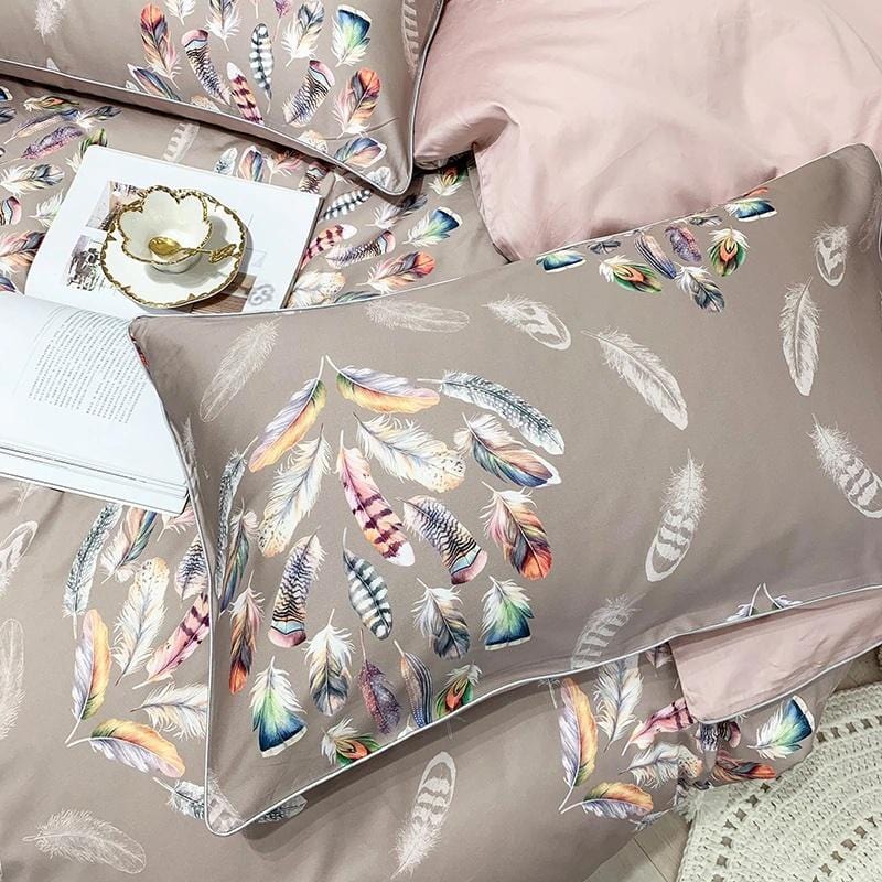 Plumage Duvet Cover Set (Long-Staple Sateen Cotton)