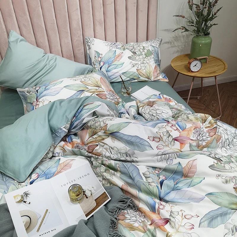 Blossom Duvet Cover Set (Long-staple Sateen Cotton)