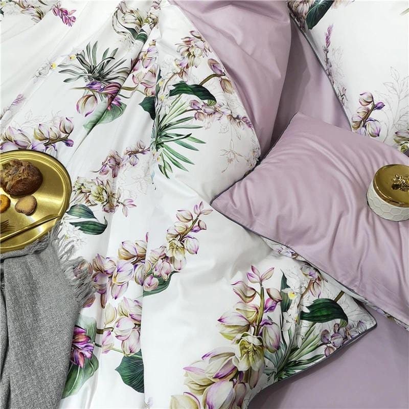 Gladiolus Duvet Cover Set (Long-Staple Sateen Cotton)