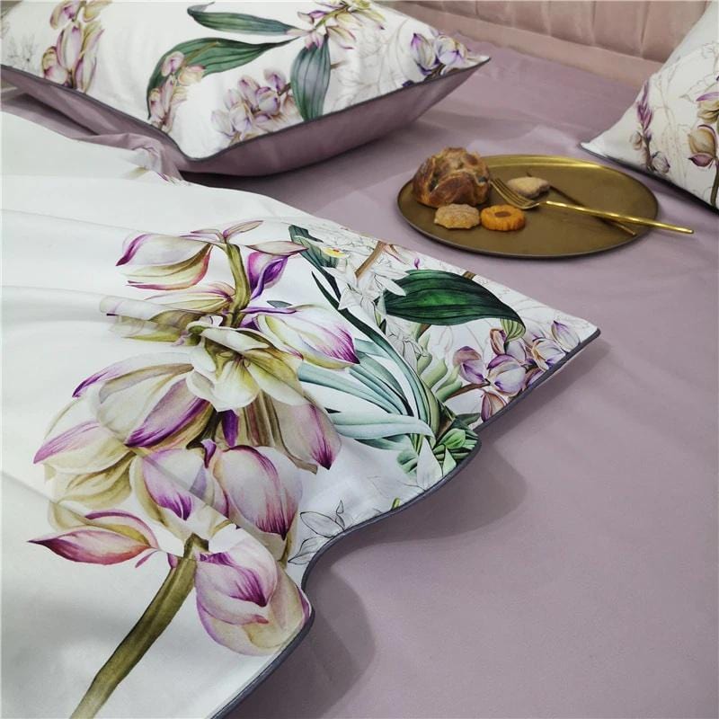 Gladiolus Duvet Cover Set (Long-Staple Sateen Cotton)