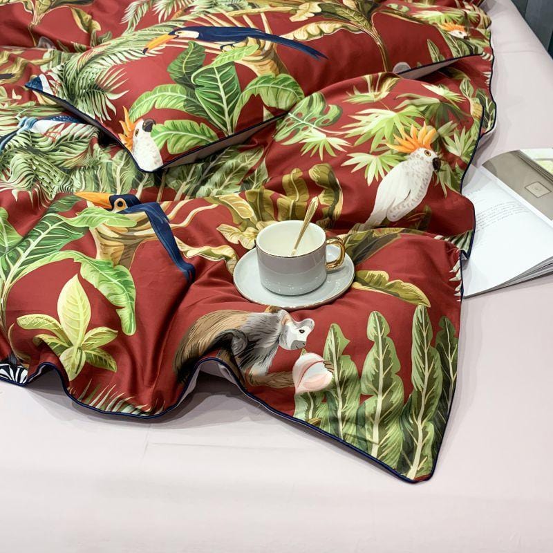 Jungle Fever Duvet Cover Set (Long-Staple Sateen Cotton)