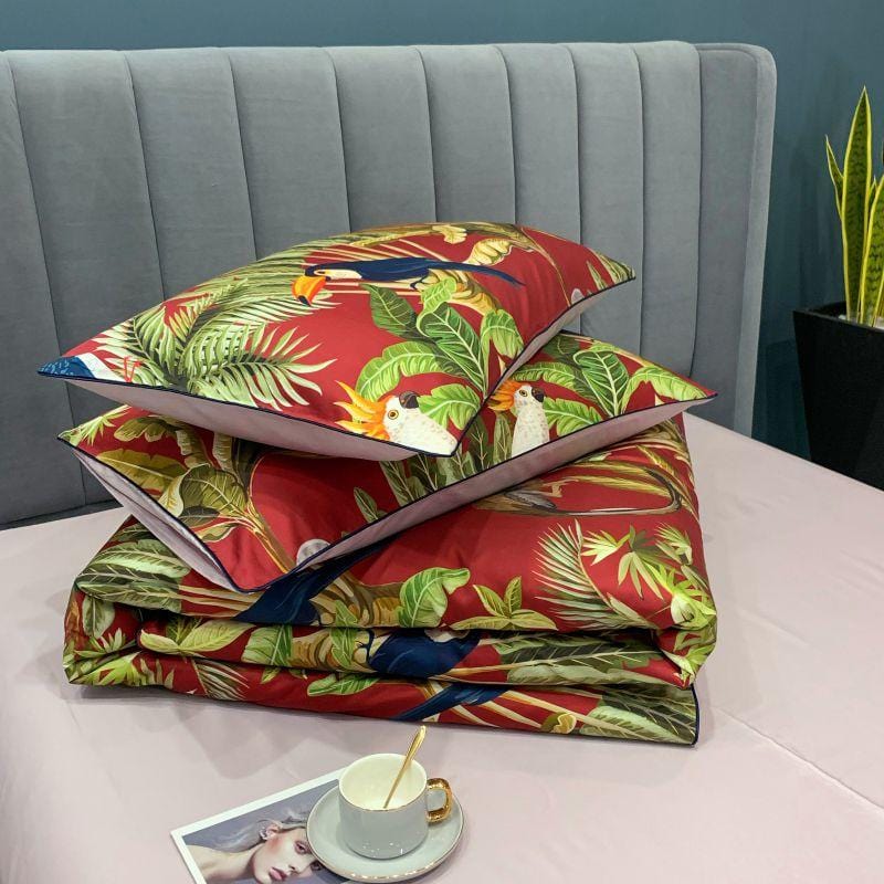 Jungle Fever Duvet Cover Set (Long-Staple Sateen Cotton)