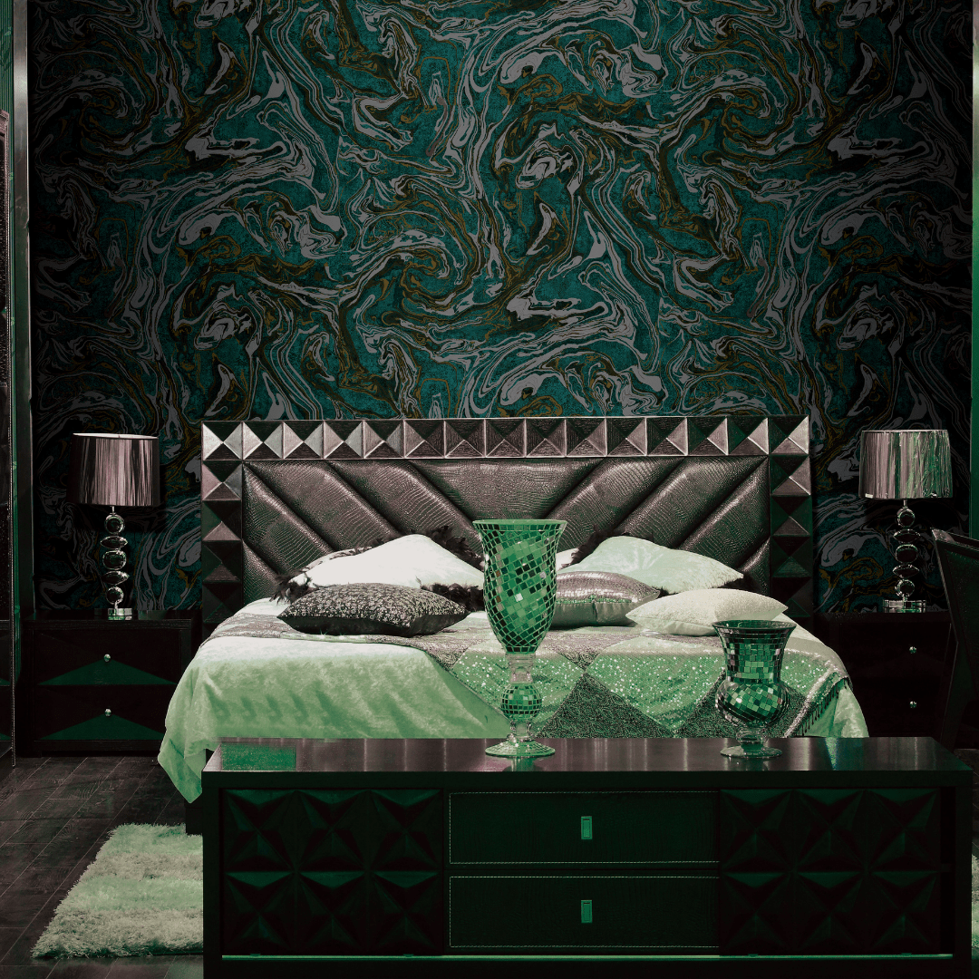 Painting Canvas Styled Suede Wallpaper