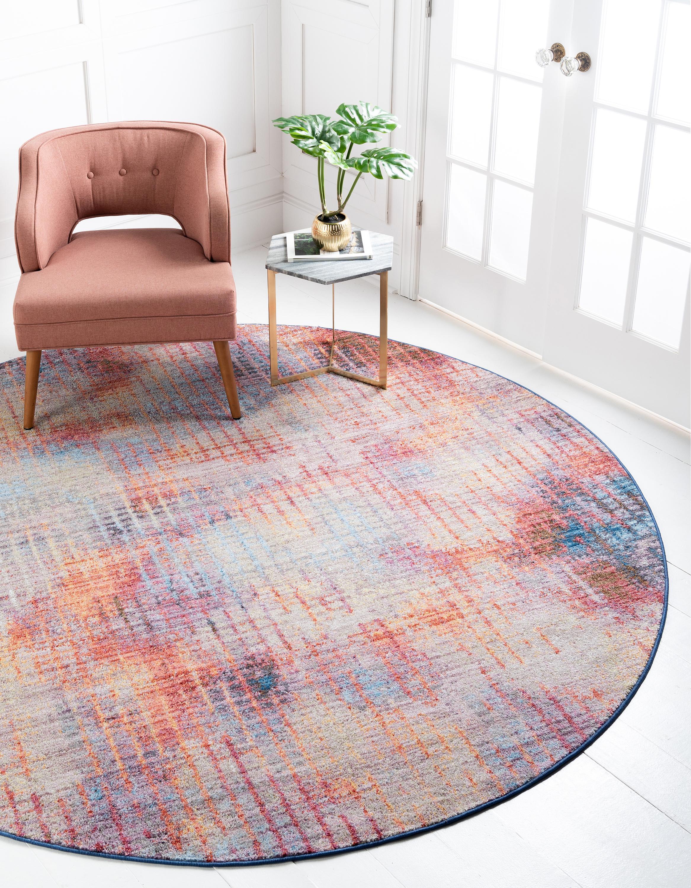 Gaige - Modern Faded Grid Soft Rug