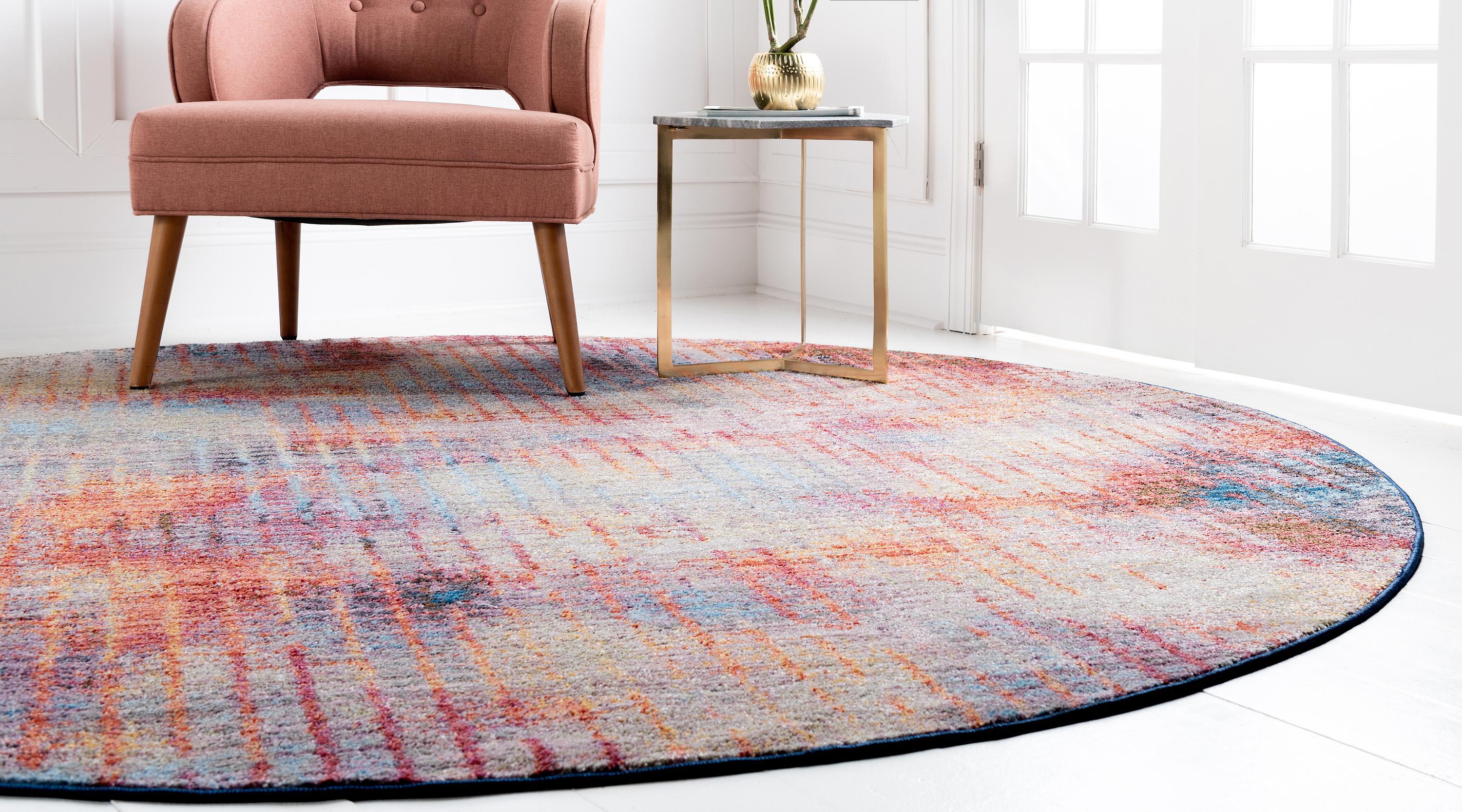 Gaige - Modern Faded Grid Soft Rug