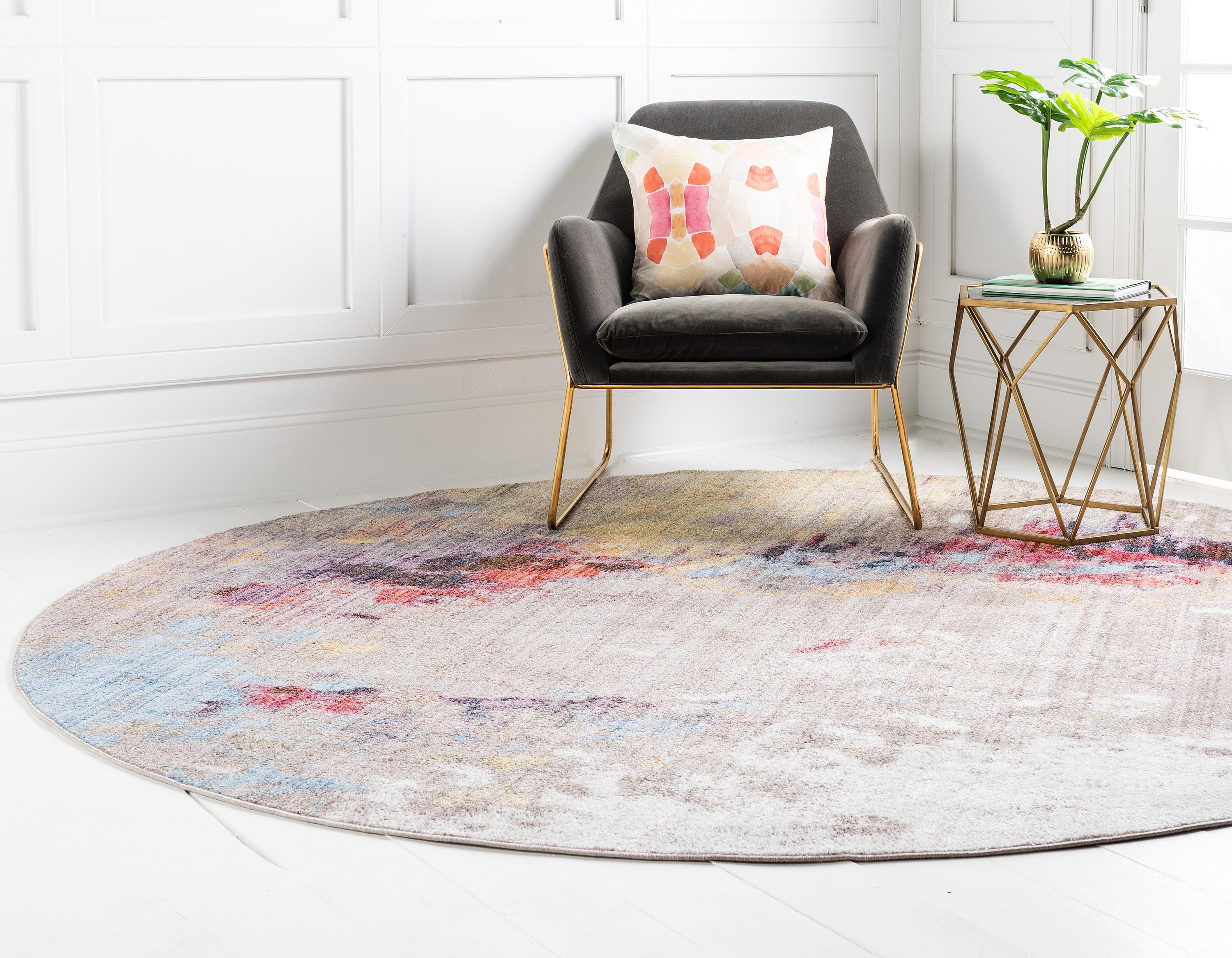 Ethen - Modern Gray Color Splash Rug