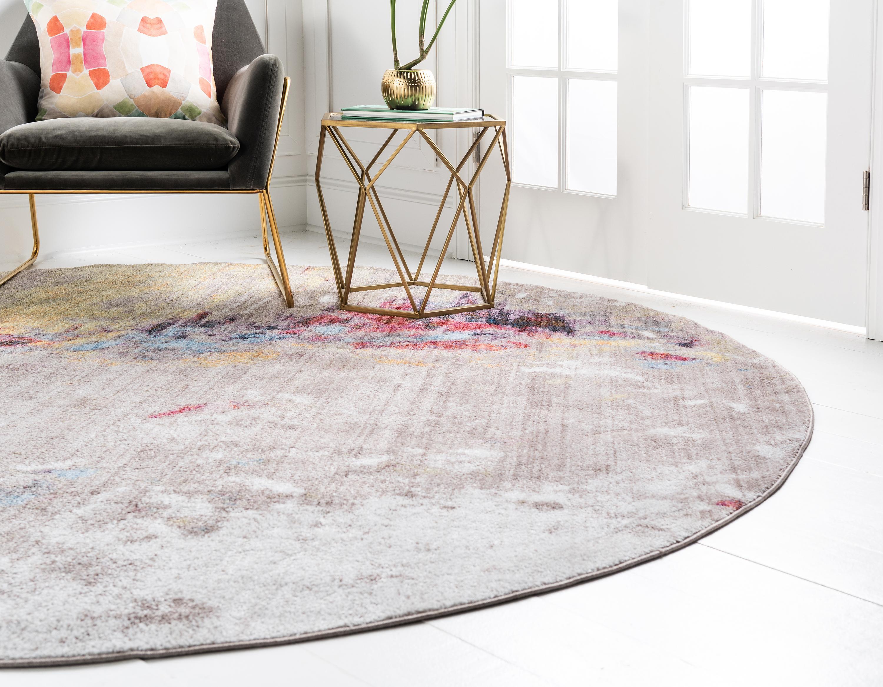 Ethen - Modern Gray Color Splash Rug