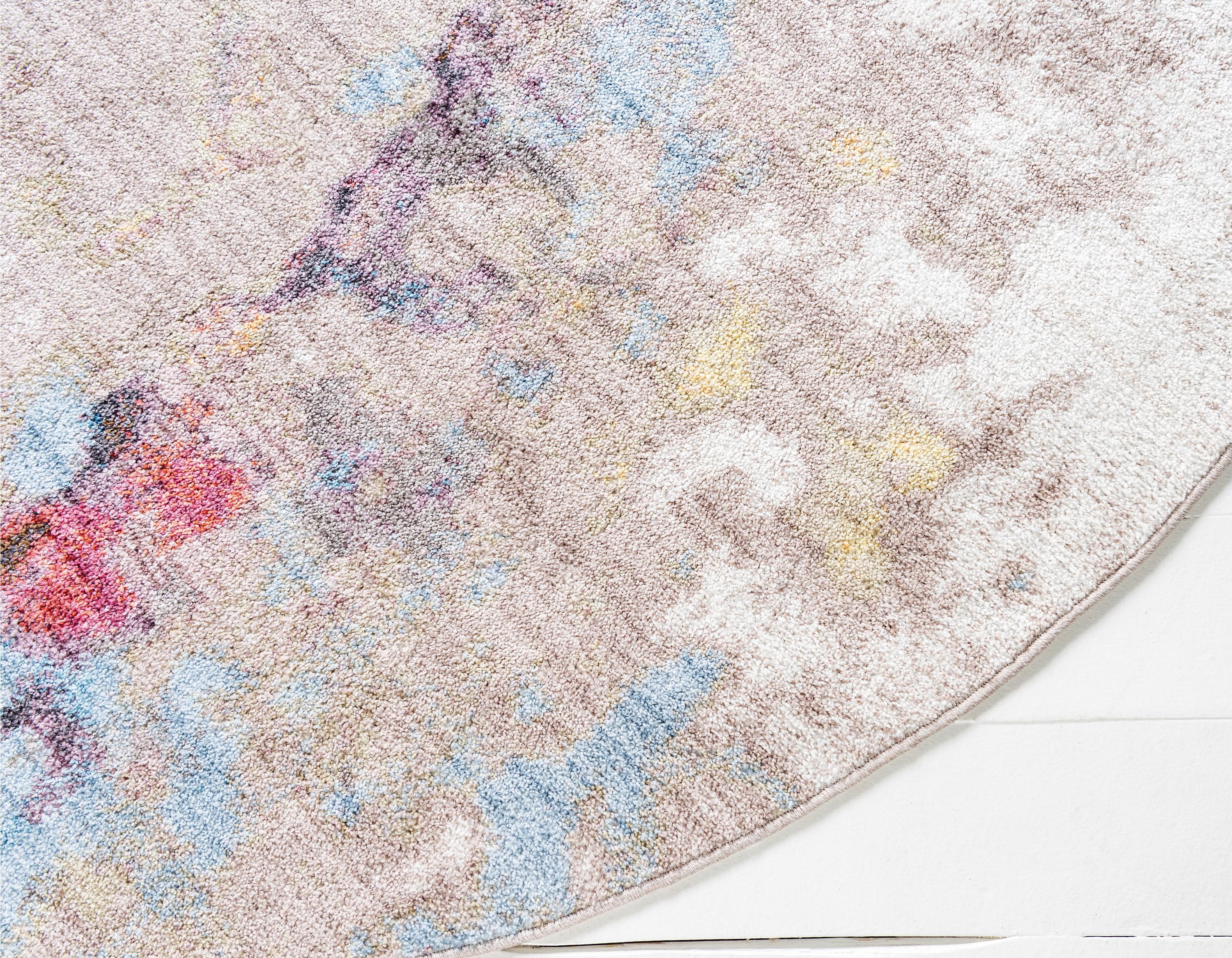 Ethen - Modern Gray Color Splash Rug