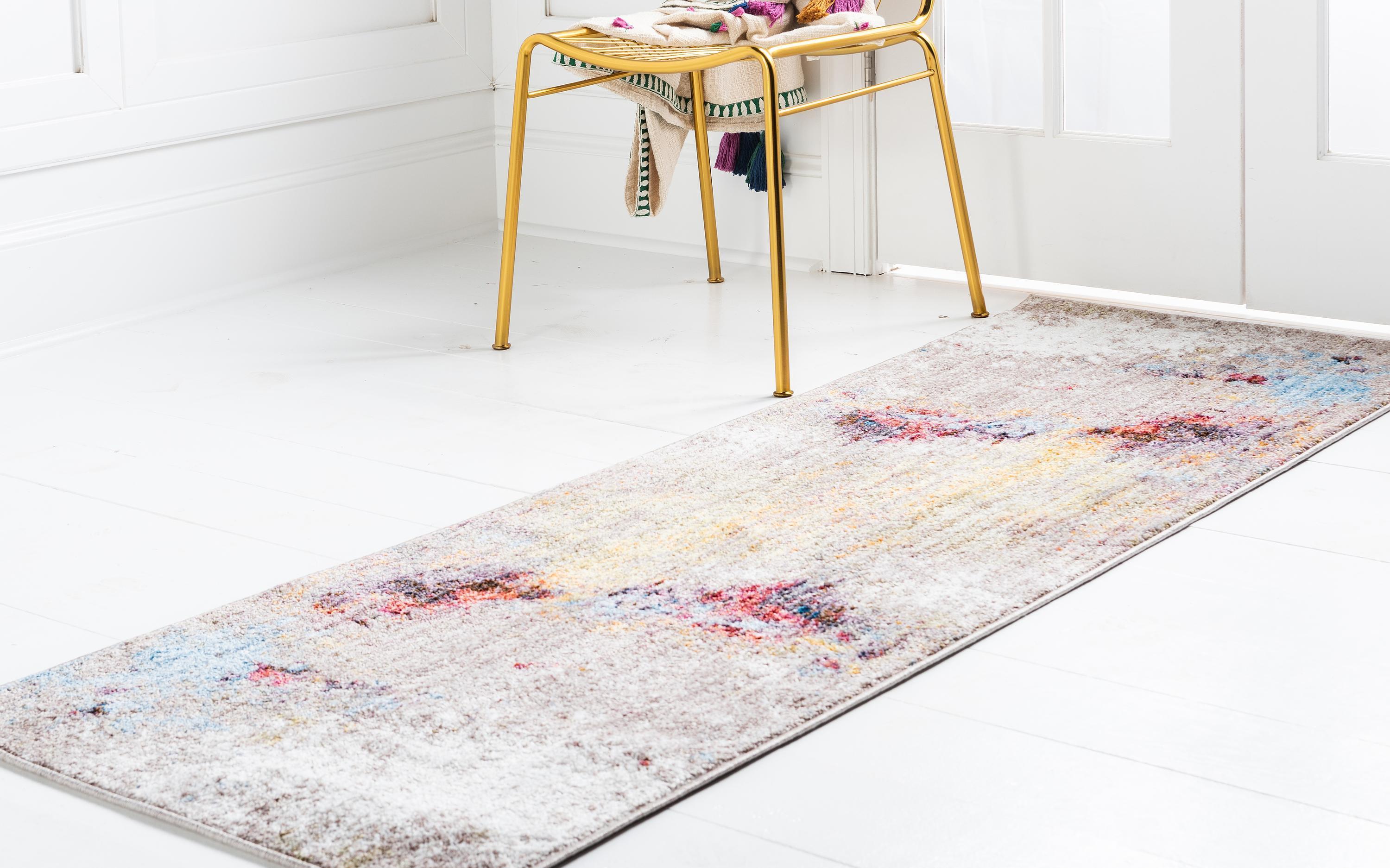 Ethen - Modern Gray Color Splash Rug