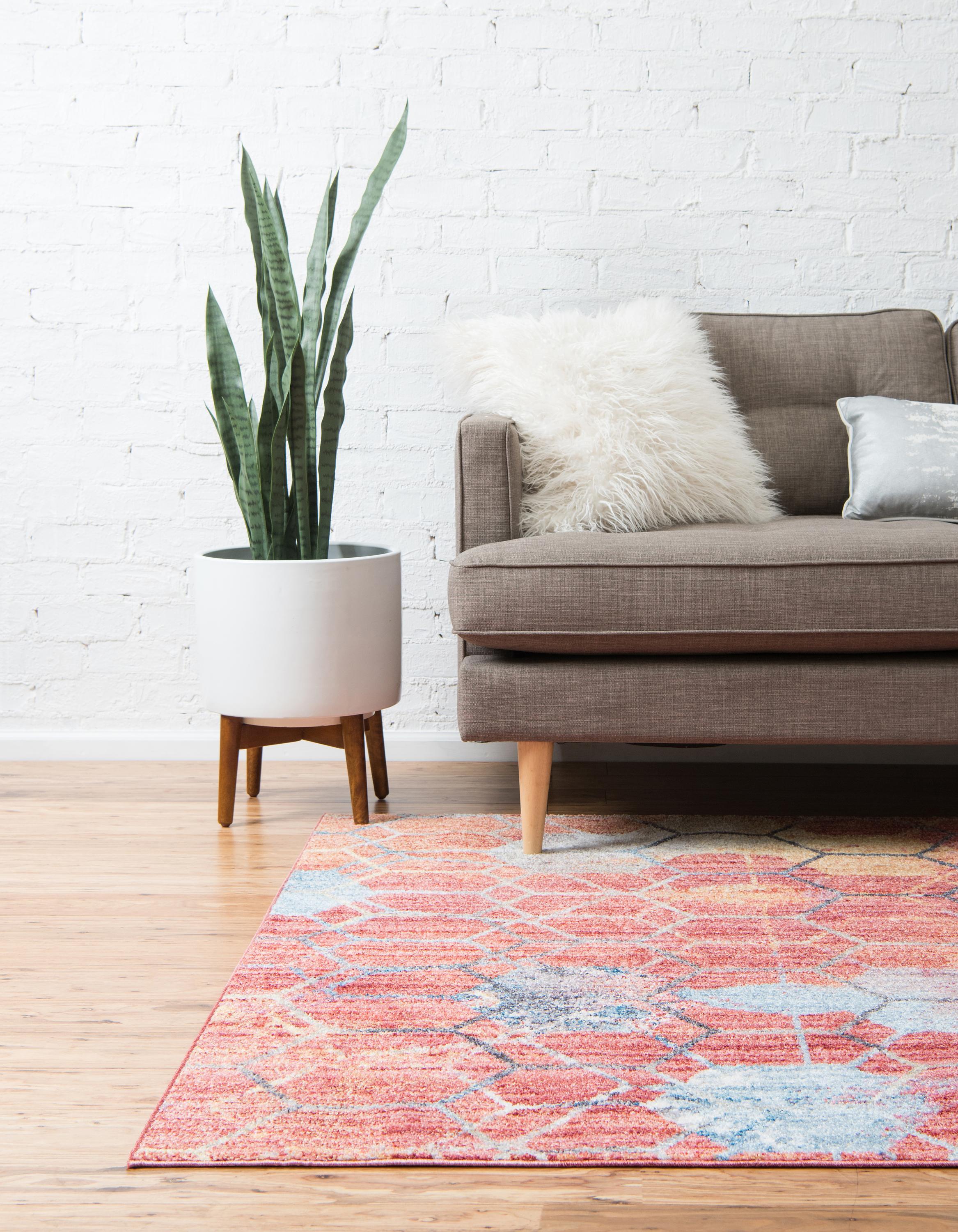 Reuben - Hexagon Pattern Color Blend Rug