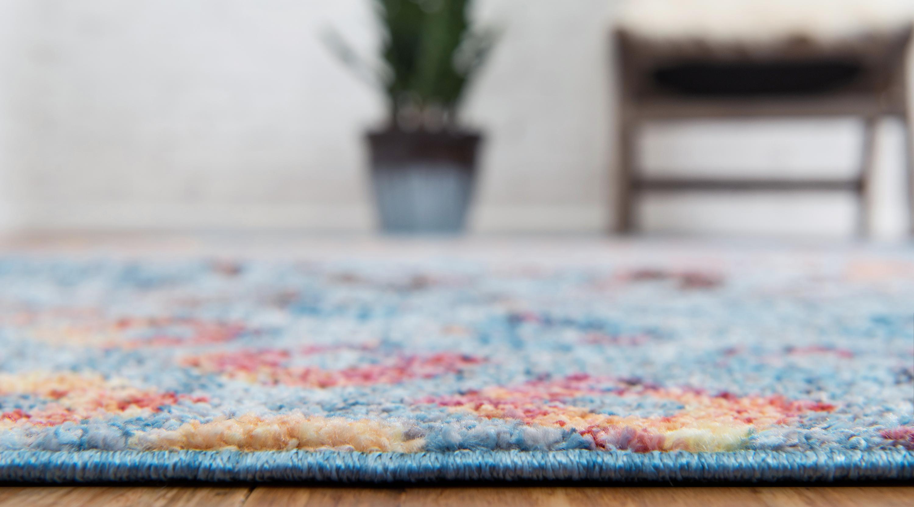 Devan - Rainbow Square Pattern Rug