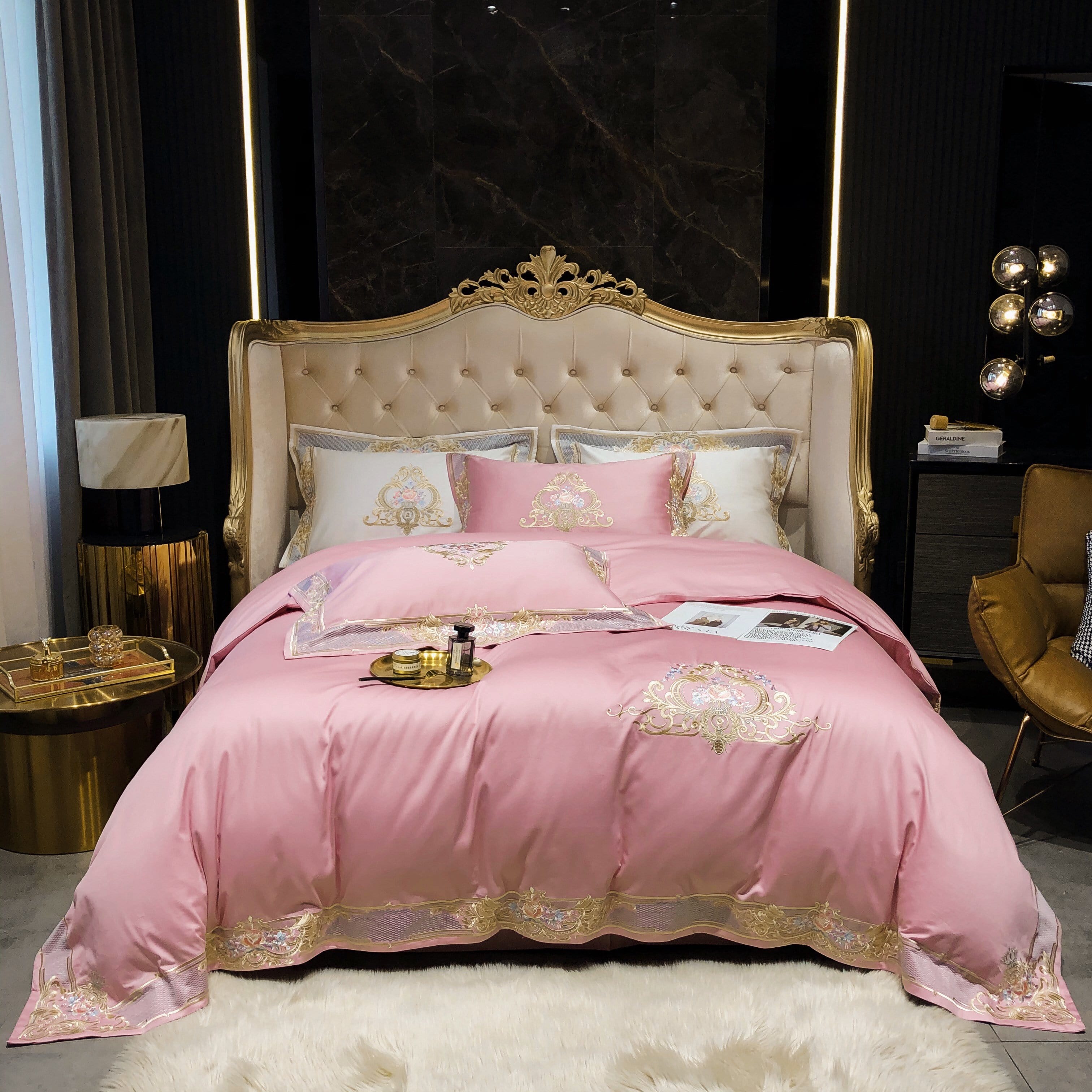 Prarie Pink Duvet Cover Set (Long-staple Sateen Cotton)