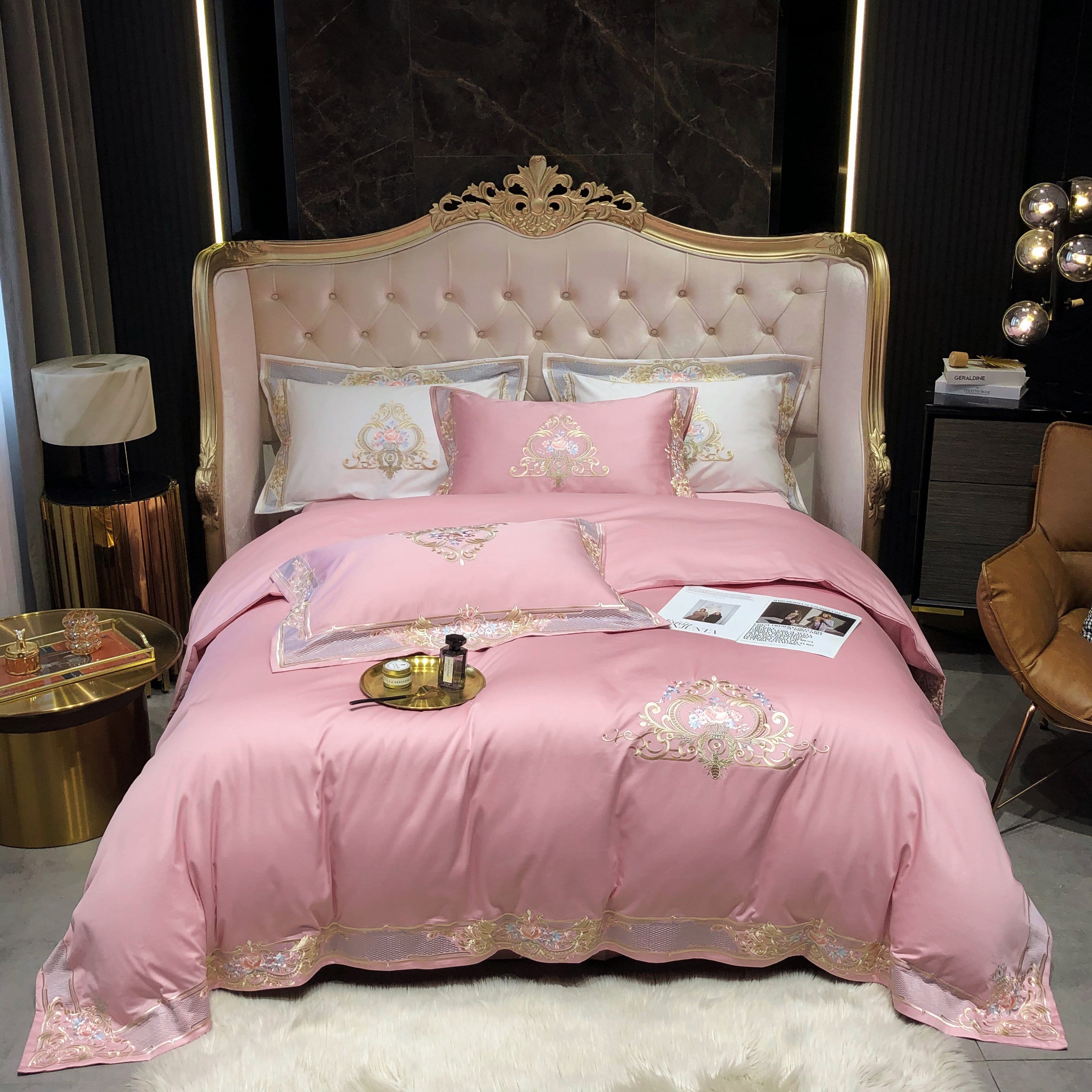 Prarie Pink Duvet Cover Set (Long-staple Sateen Cotton)