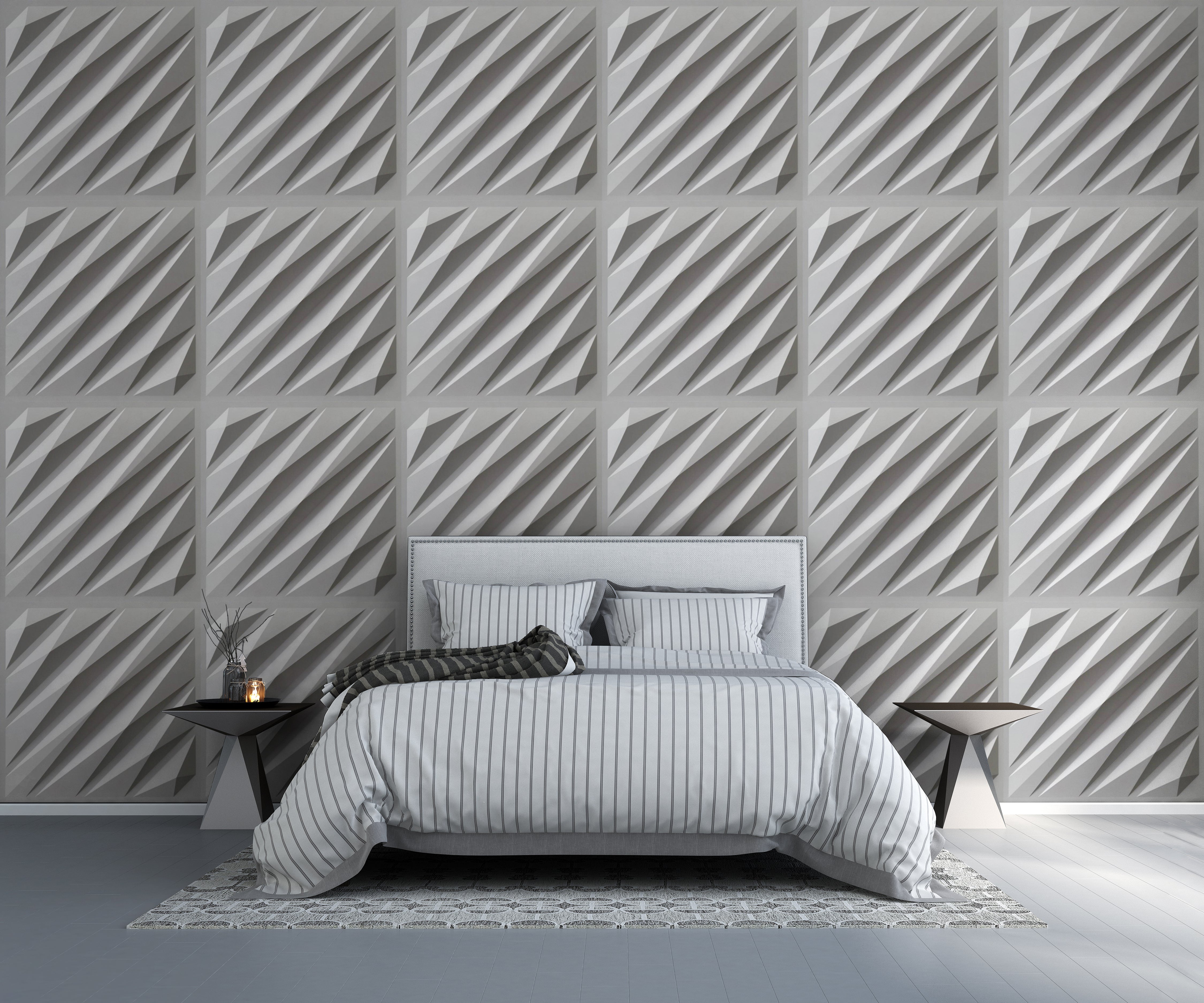 Zigazy PVC Wall Panel (Set of 12)