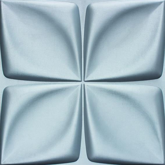 Floral Square 3D Leather Wall Panel