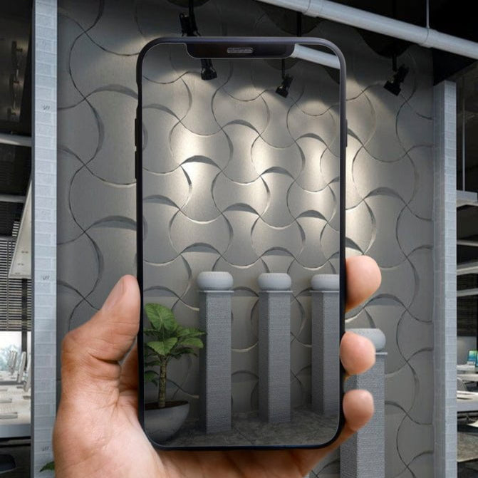 Coco Geometric 3D Leather Wall Panel