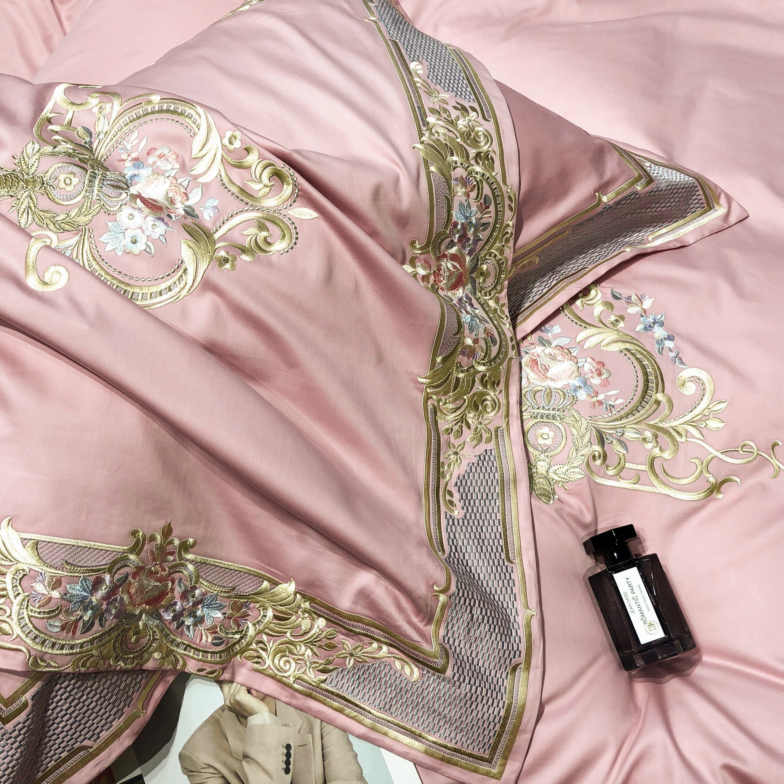 Prarie Pink Duvet Cover Set (Long-staple Sateen Cotton)