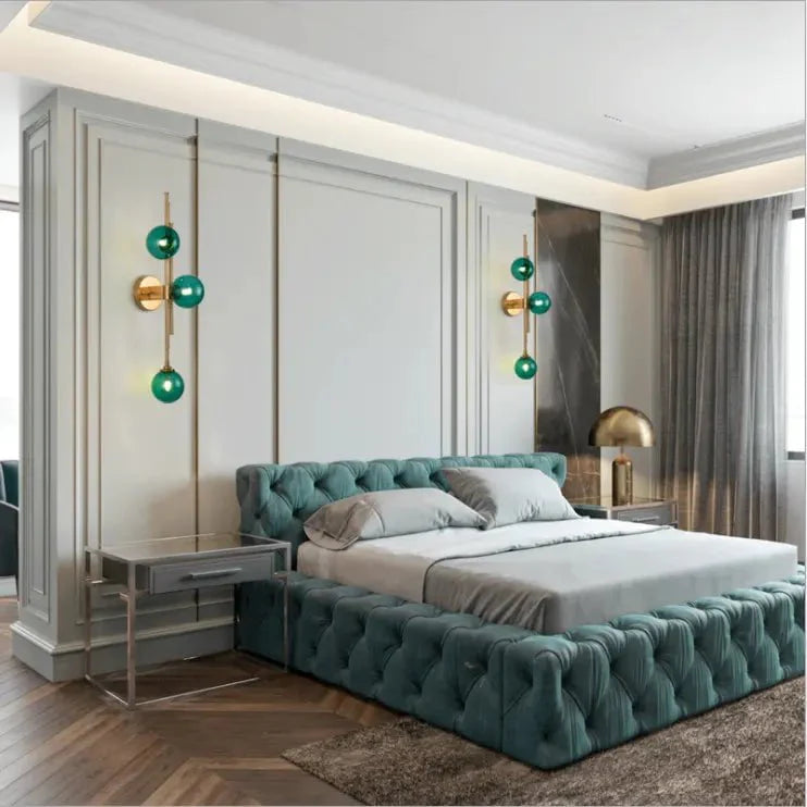Green Trans Regal Wall Light