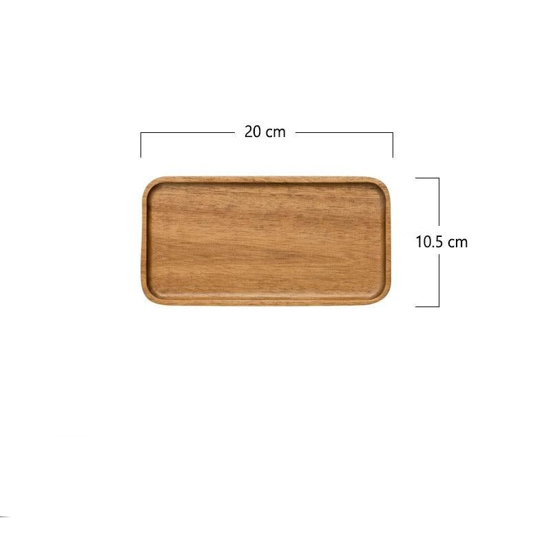 Handcrafted Solid Wood Rectangular Plater