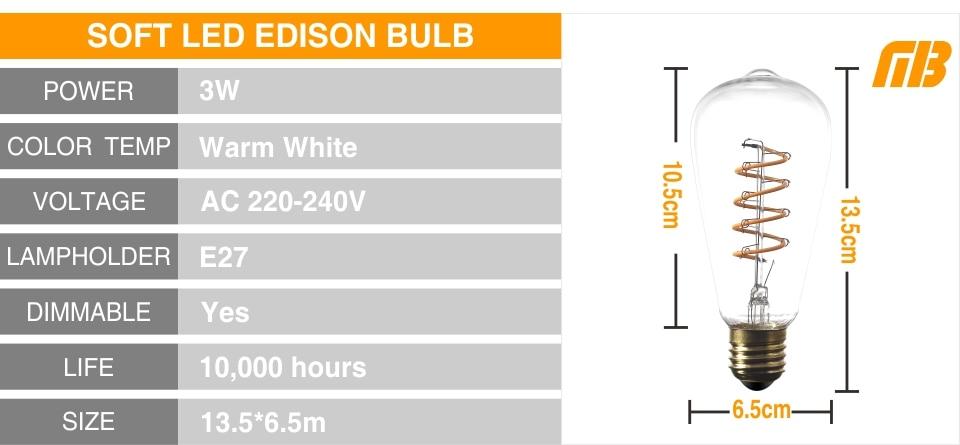 Jax - Classic Vintage LED Light Bulb