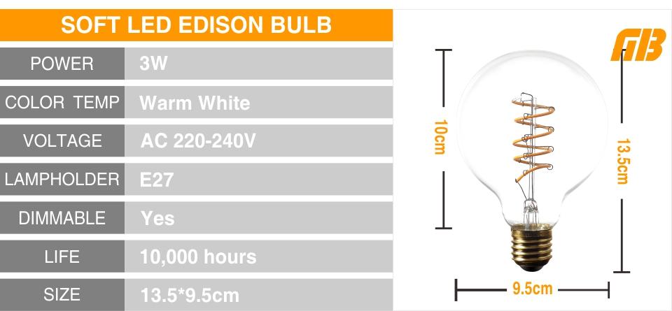 Jax - Classic Vintage LED Light Bulb