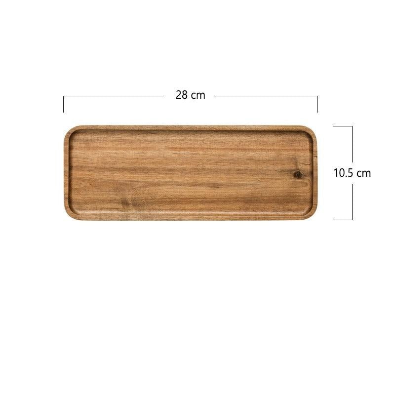 Handcrafted Solid Wood Rectangular Plater