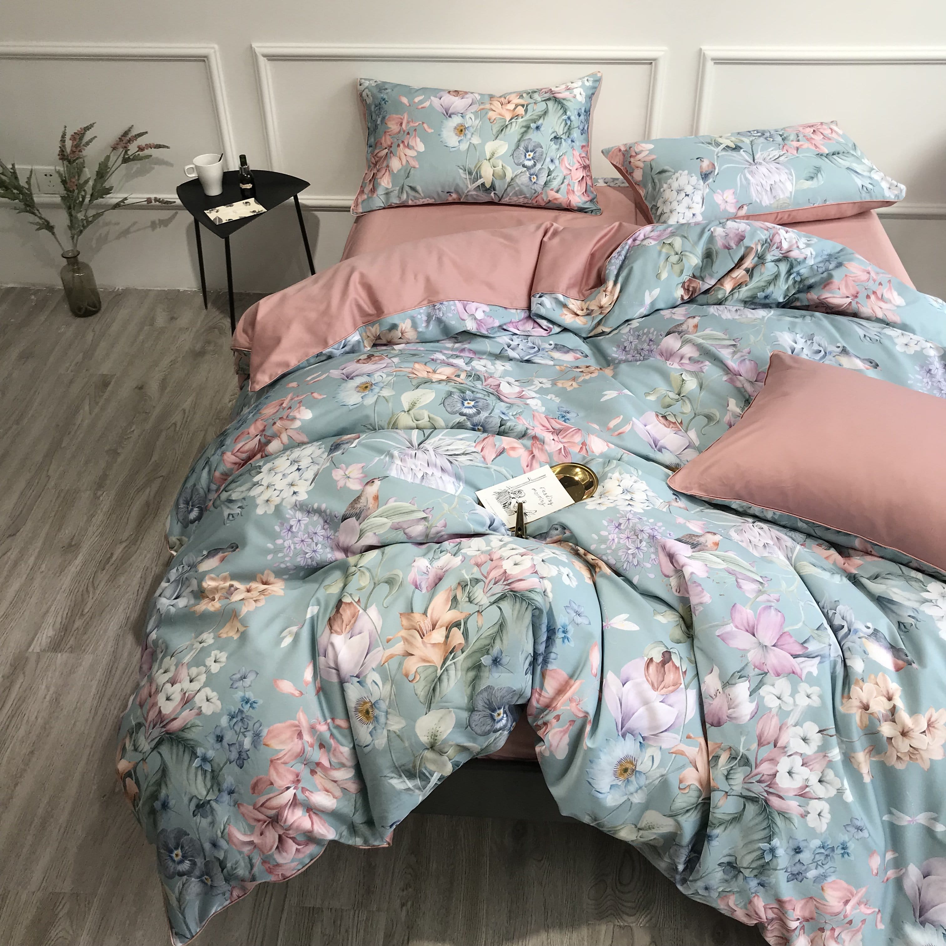 Sunset Blues Duvet Cover Set (Long-staple Sateen Cotton)