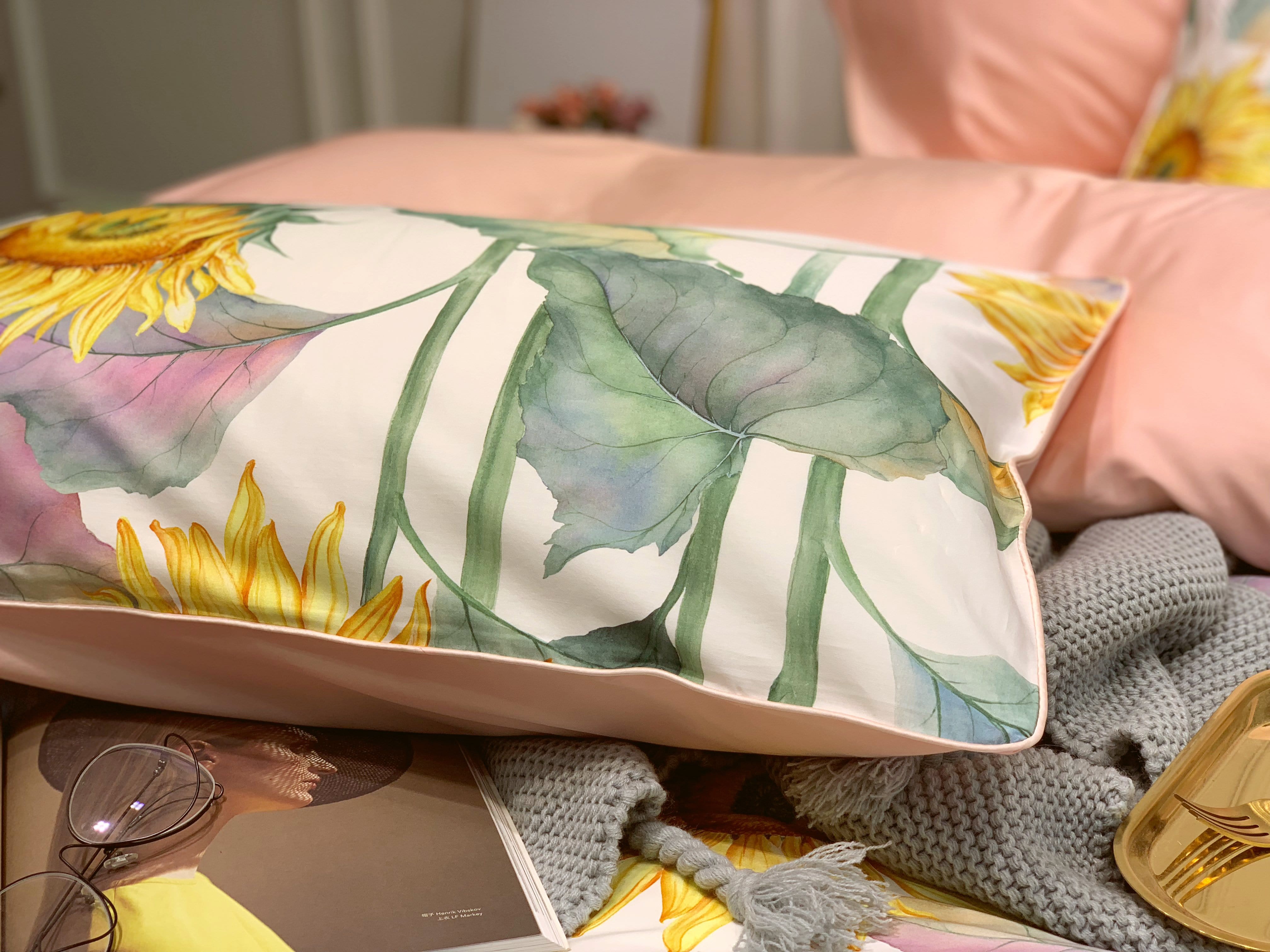 Sunflower Mae Duvet Cover Set (Long-staple Sateen Cotton)
