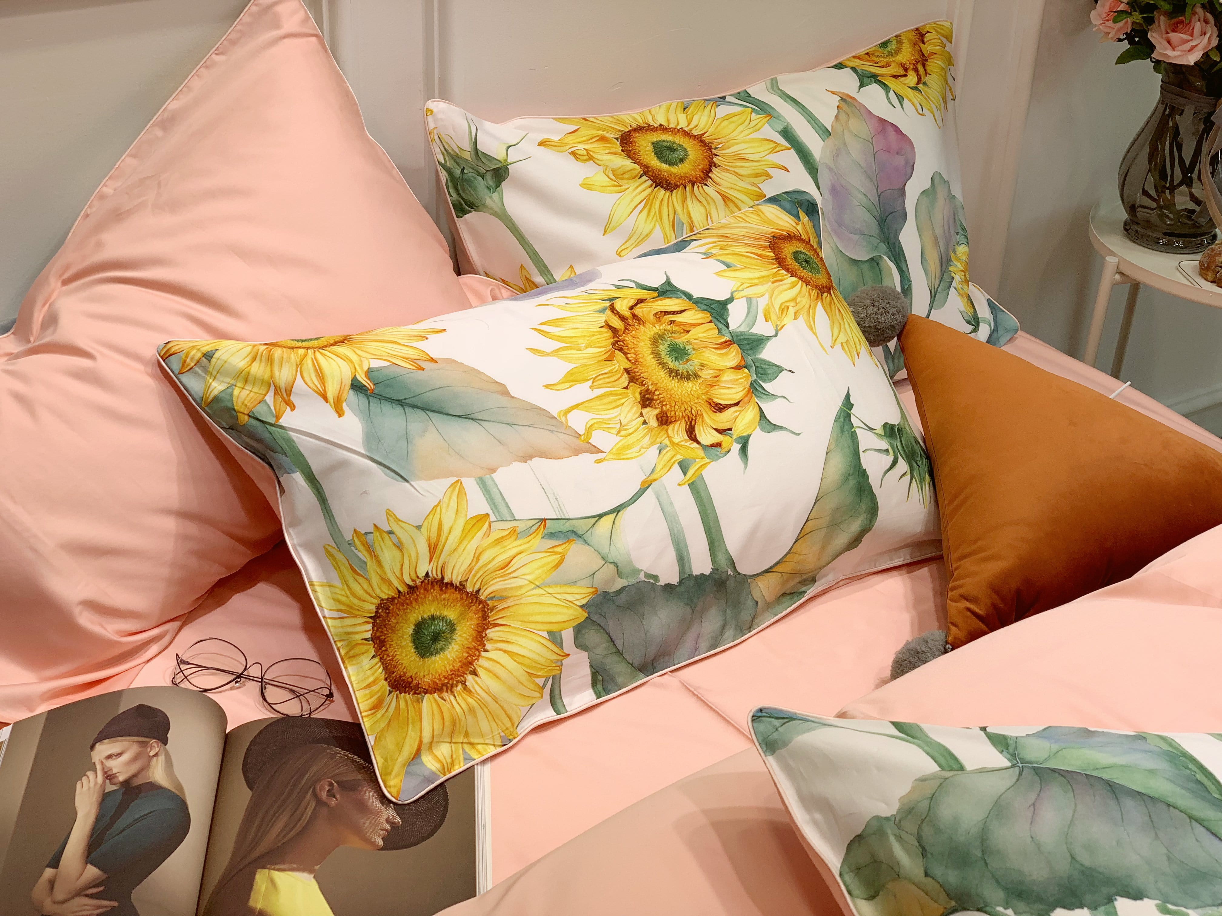 Sunflower Mae Duvet Cover Set (Long-staple Sateen Cotton)