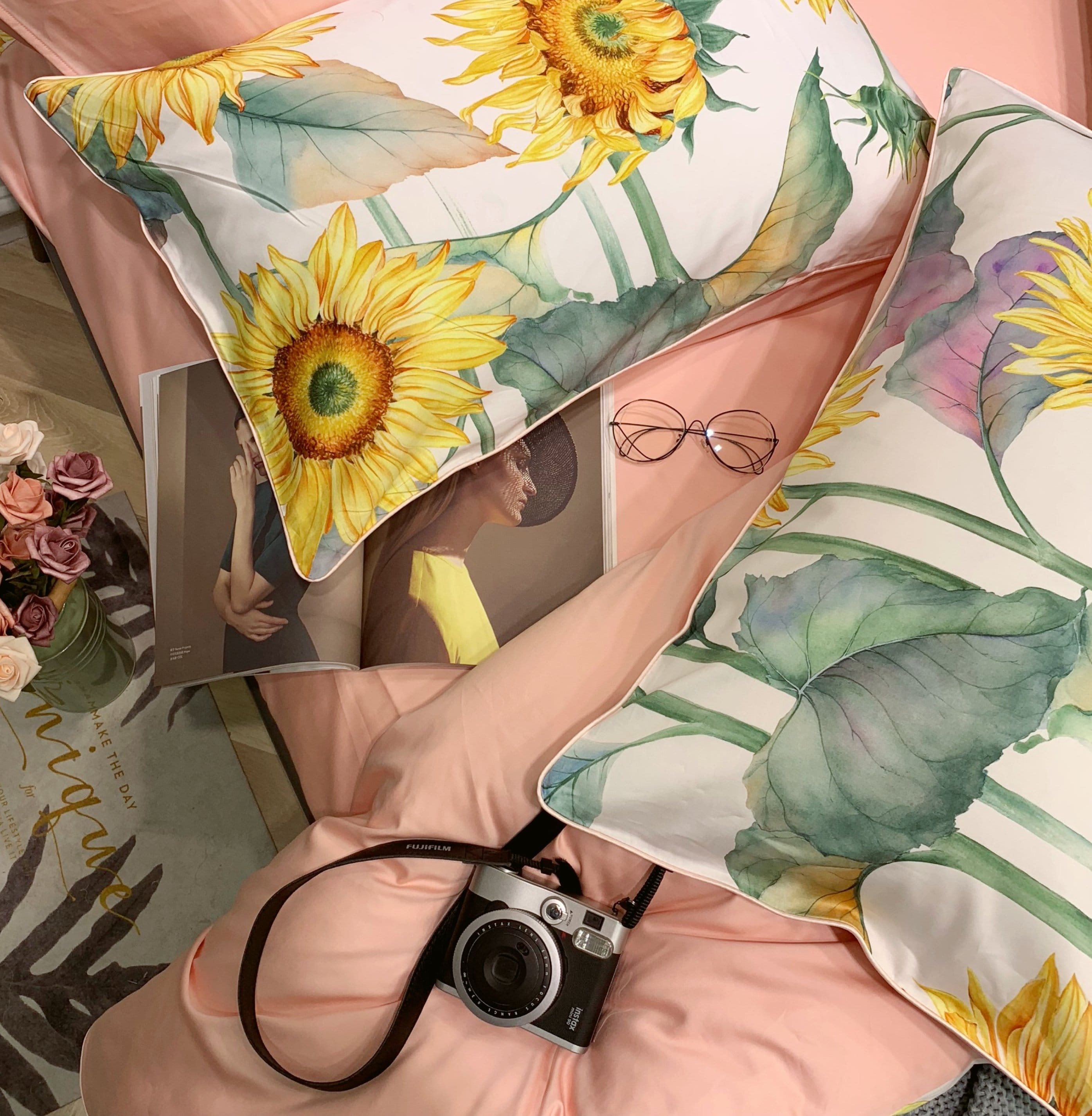 Sunflower Mae Duvet Cover Set (Long-staple Sateen Cotton)