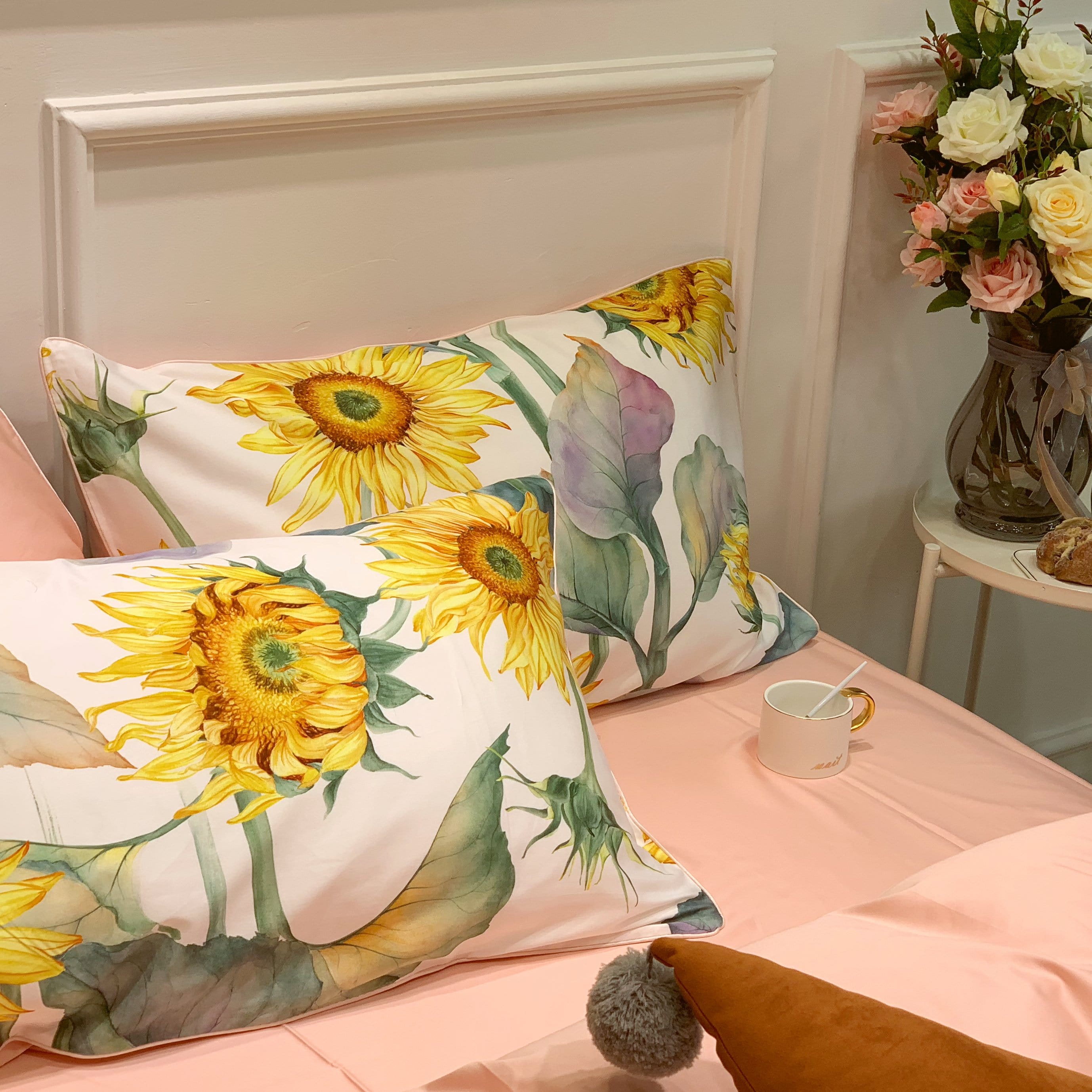 Sunflower Mae Duvet Cover Set (Long-staple Sateen Cotton)