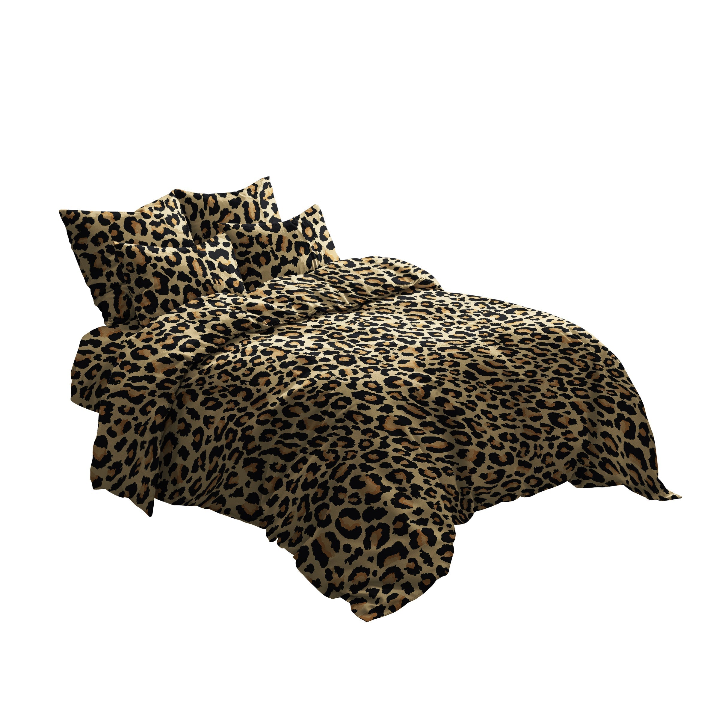 Leopard Gree Duvet Cover Set (Long-Staple Sateen Cotton)