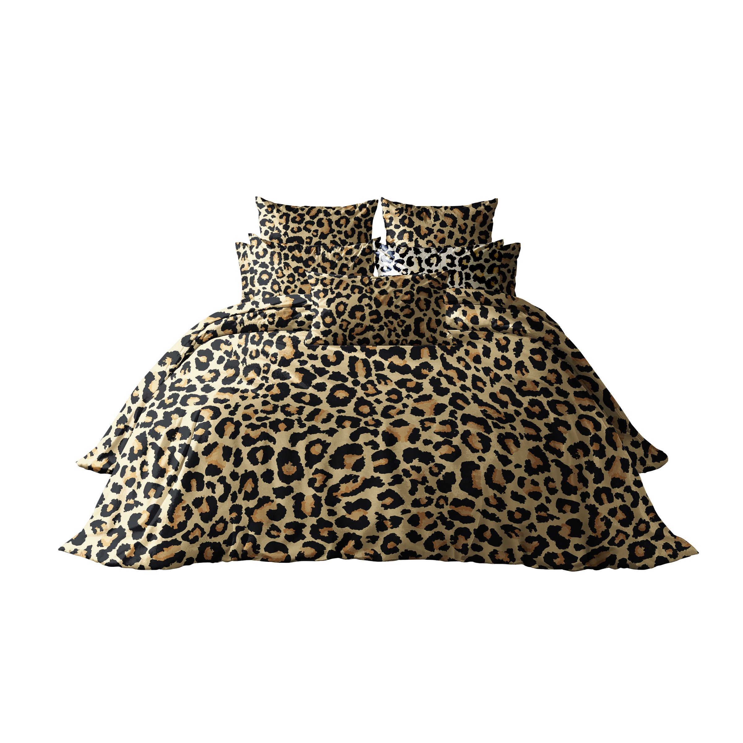 Leopard Gree Duvet Cover Set (Long-Staple Sateen Cotton)