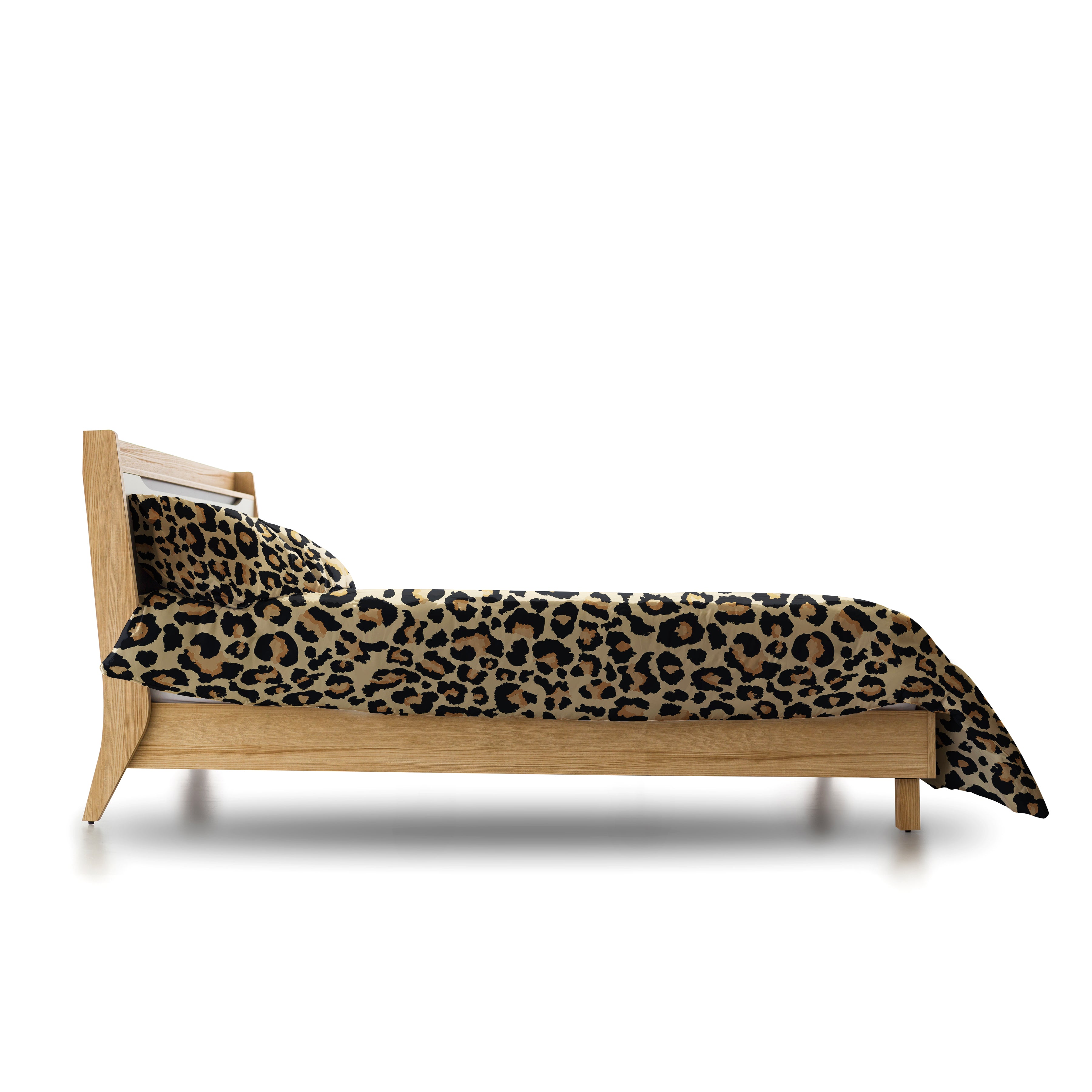Leopard Gree Duvet Cover Set (Long-Staple Sateen Cotton)