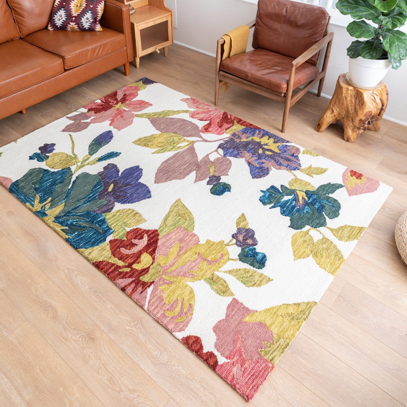 Fleur De La Couleur Rug