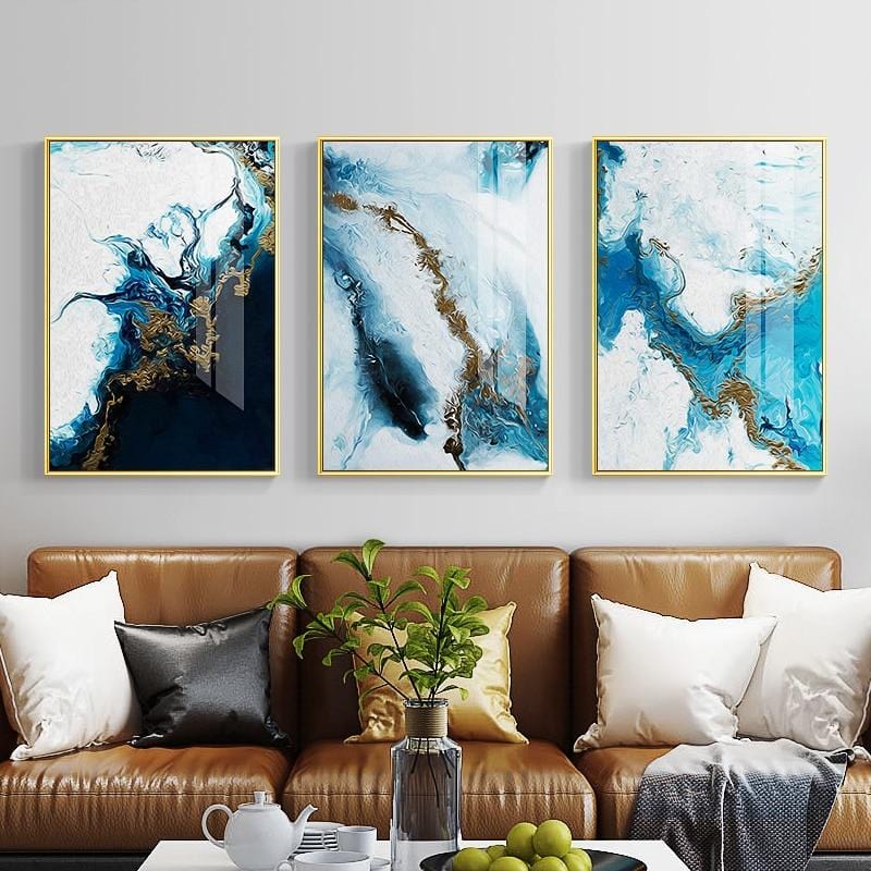 Stroke of Blue Stretched Canvas
