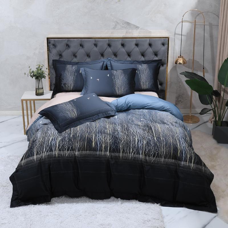 Nighttime Essence Duvet Cover Set (Long-staple Sateen Cotton)