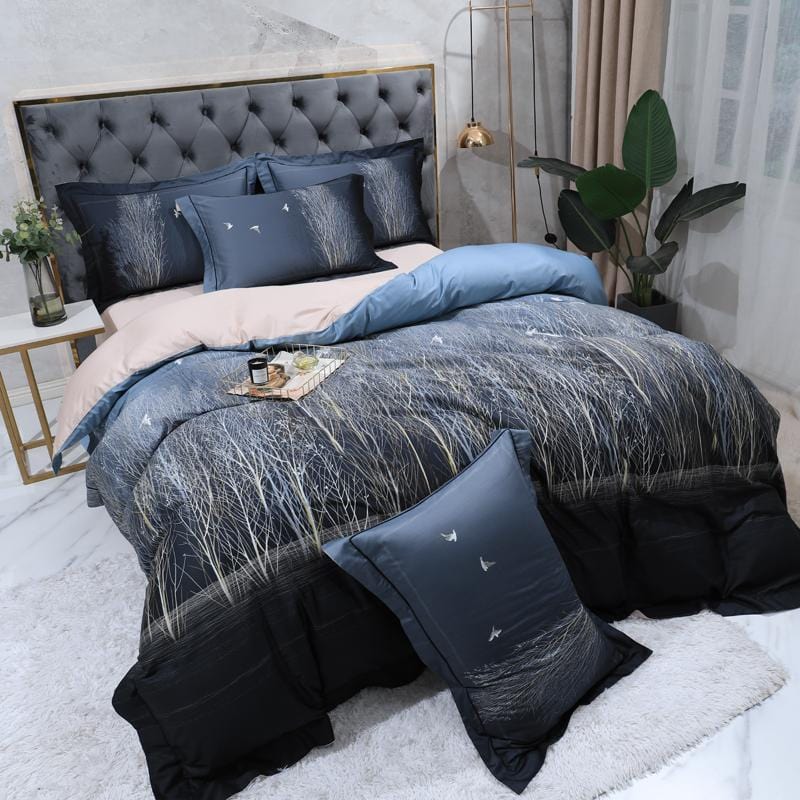 Nighttime Essence Duvet Cover Set (Long-staple Sateen Cotton)