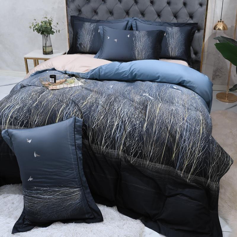 Nighttime Essence Duvet Cover Set (Long-staple Sateen Cotton)