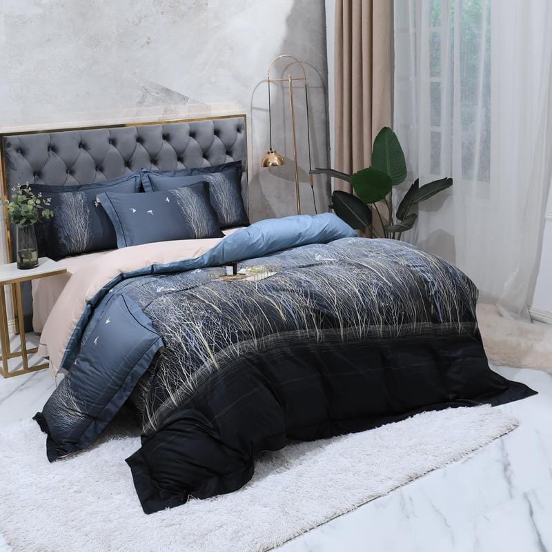 Nighttime Essence Duvet Cover Set (Long-staple Sateen Cotton)