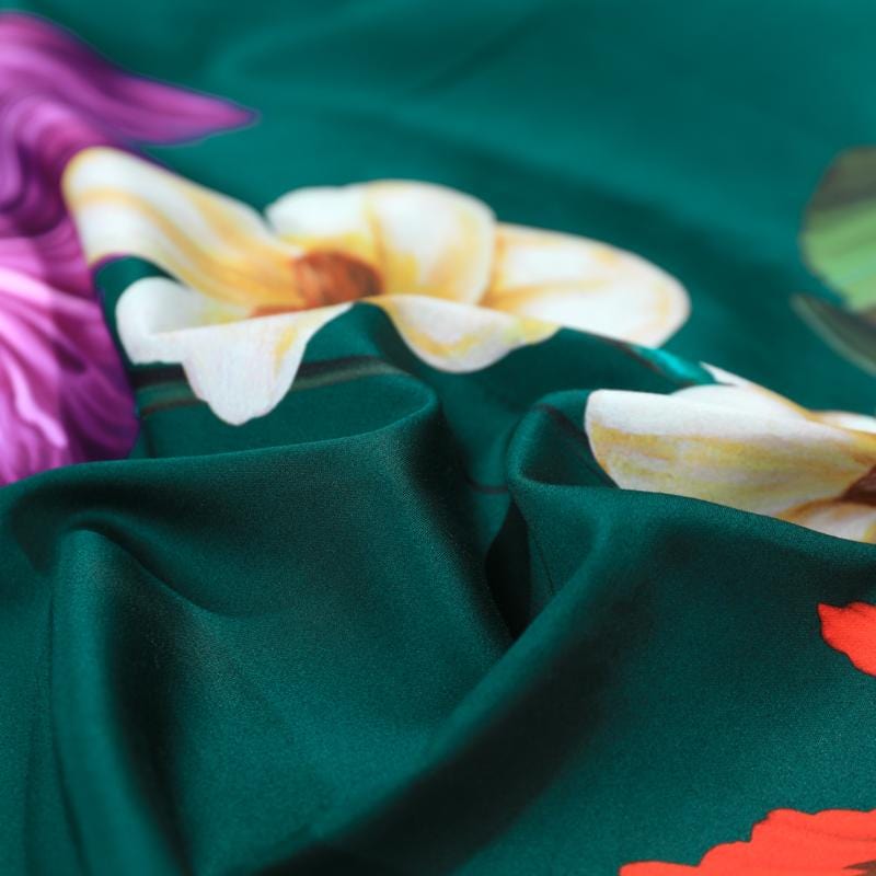 Emerald Green Duvet Cover Set (Long-staple Sateen Cotton)
