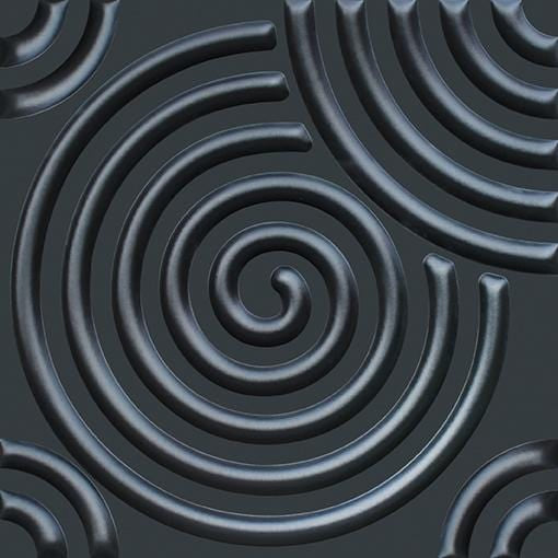 Hypnotized Square 3D Leather Wall Panel