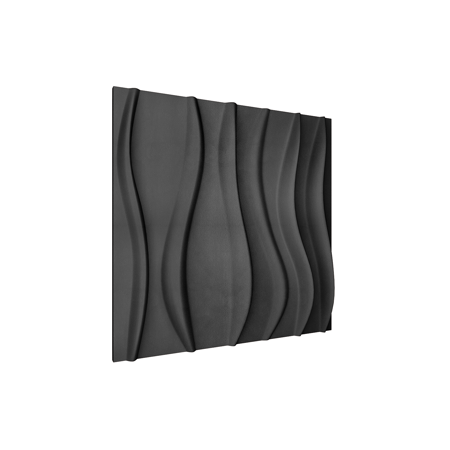 River Square 3D Leather Wall Panel