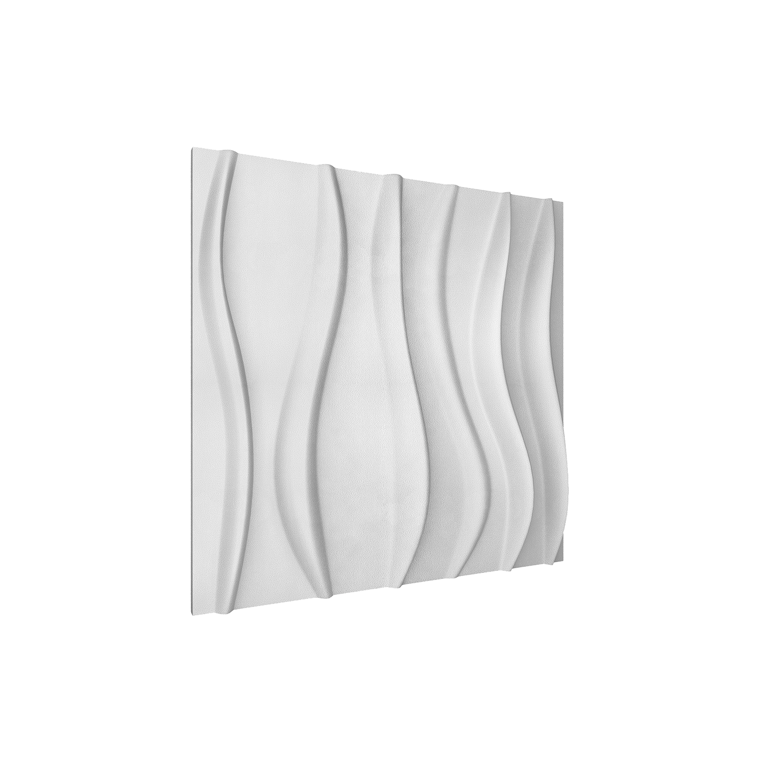 River Square 3D Leather Wall Panel