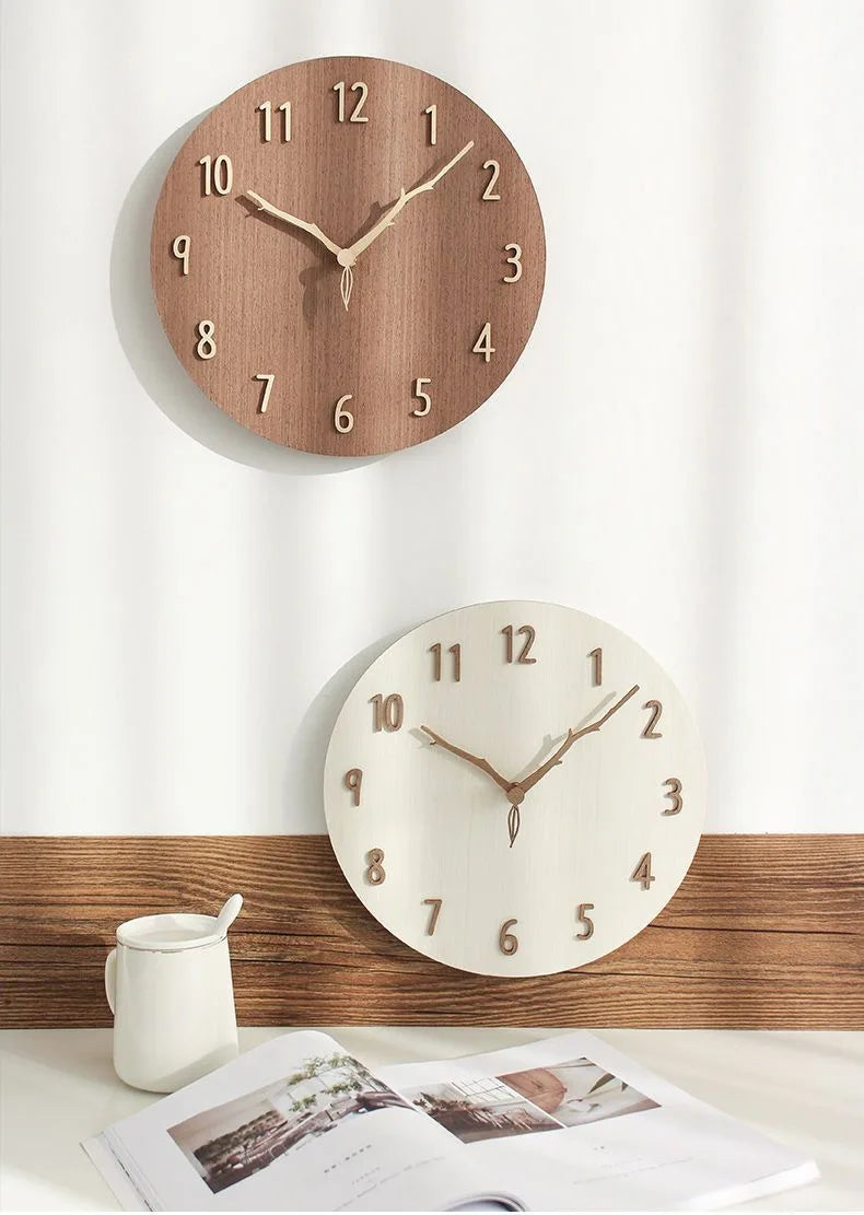 Nordic Wooden Wall Clock