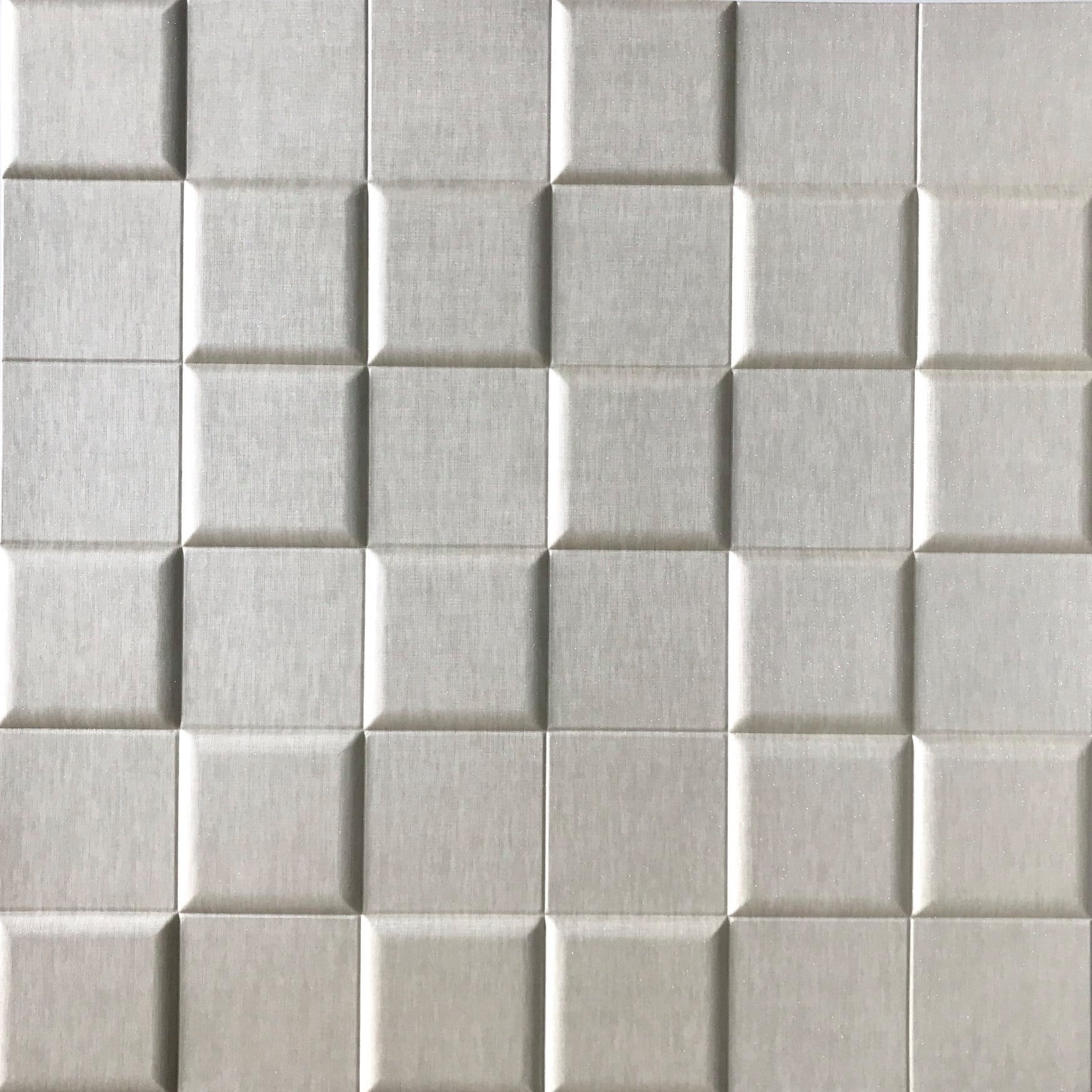 Tetris Square 3D Leather Wall Panel
