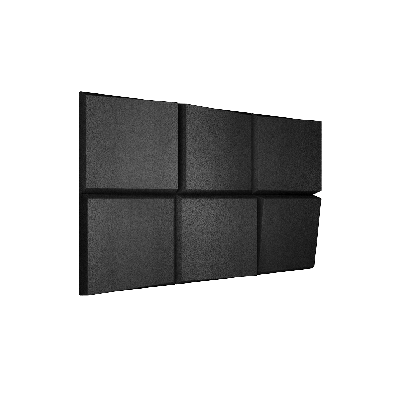 Ubiquitous Square 3D Leather Wall Panel